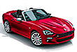 Fiat 124 Spider Cabrio in the Algarve Portugal